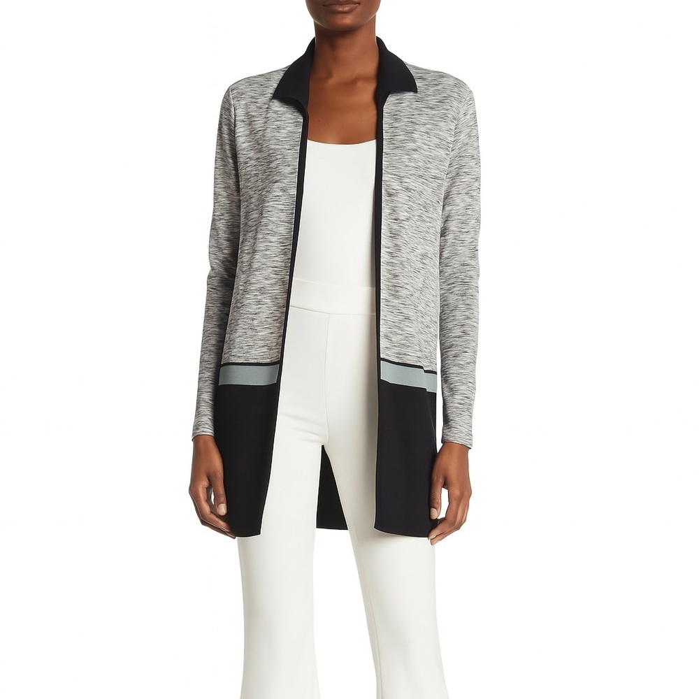 Misook Open Front Cardigan Sweater